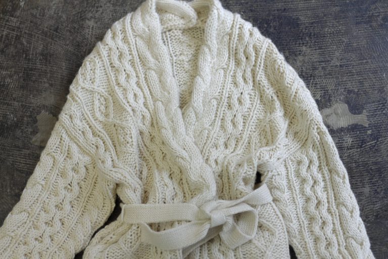 Vintage Cable Knit Cardigan