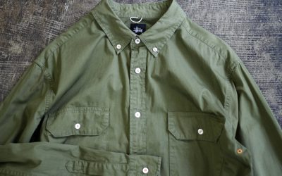STUSSY Troops “Surplus Collection”Military Work Shirt