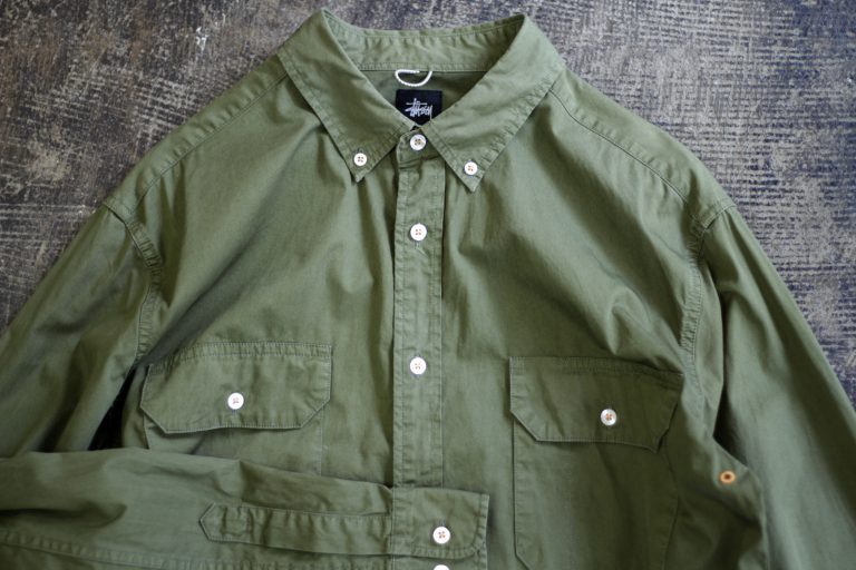 STUSSY Troops “Surplus Collection”Military Work Shirt