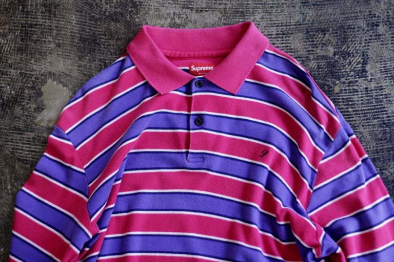 Supreme L/S Border Cotton Polo Shirt