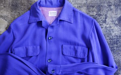 Twinwear Vintage 50’s Rayon Open Collar Shirt