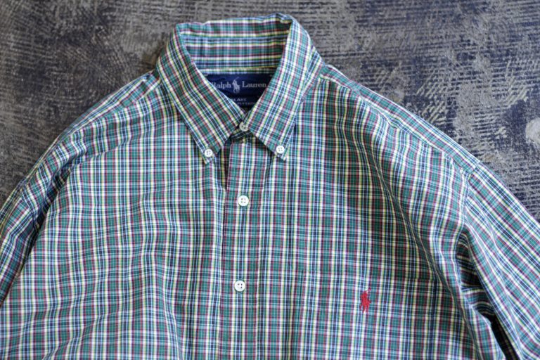 POLO by Ralph Lauren 90’s Two-Ply Cotton Shirts “BLAKE”