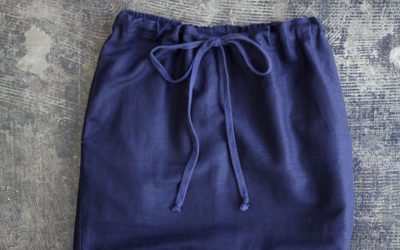 SMOCK Cotton-Hemp Line Skirt