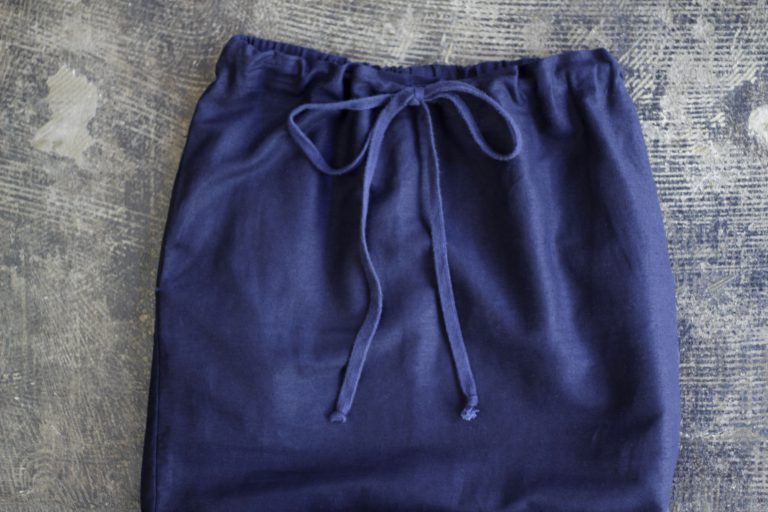 SMOCK Cotton-Hemp Line Skirt