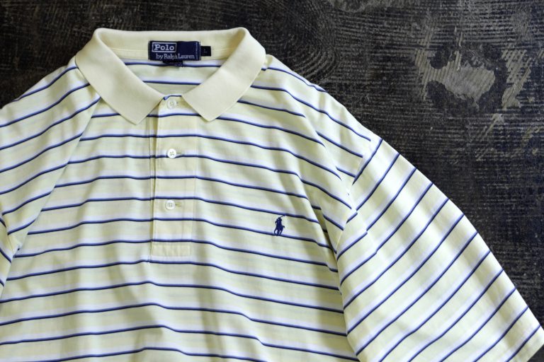 POLO by Ralph Lauren 90’s Cotton Border Polo Shirt