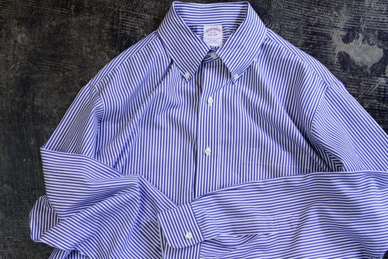 Brooks Brothers L/S Polo Collar Stripe Shirt