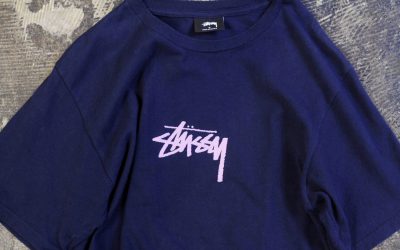 STUSSY Logo Crew Neck T-Shirt