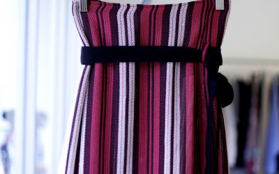 Opening Ceremony Waist Cord Stripe Wrap Skirt