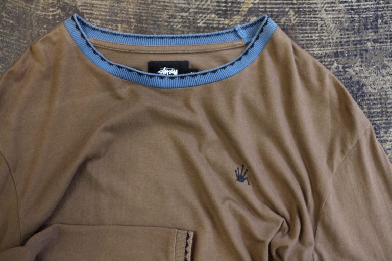 STUSSY L/S Embroidary Crown Logo T-Shirts