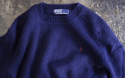 POLO by Ralph Lauren 90’s Embroidery Logo Wool Sweater