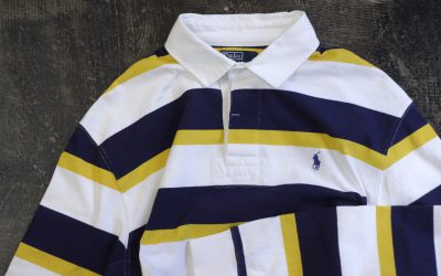 POLO by Ralph Lauren Embroidary Logo Border Rugby Shirt