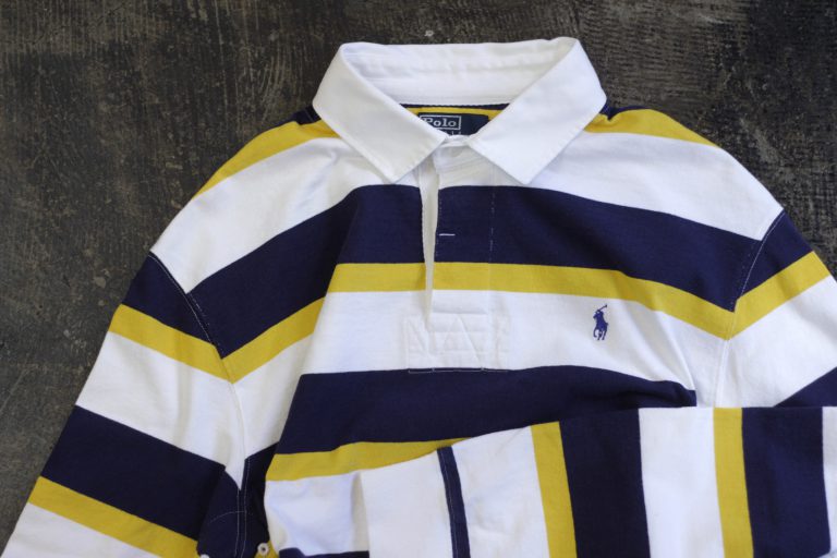 POLO by Ralph Lauren Embroidary Logo Border Rugby Shirt