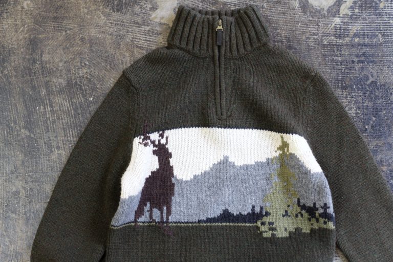 Eddie Bauer Half Zip “Forest” Sweater