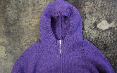 MAX&Co. tricot Zip Up Knit Hoodie “Made in ITALY”