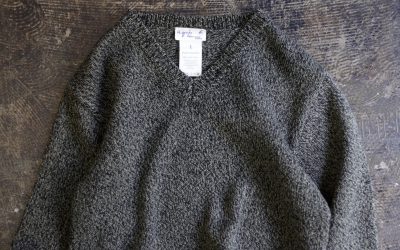 agnes b. Homme V-Neck Mix Knit “Made in FRANCE”