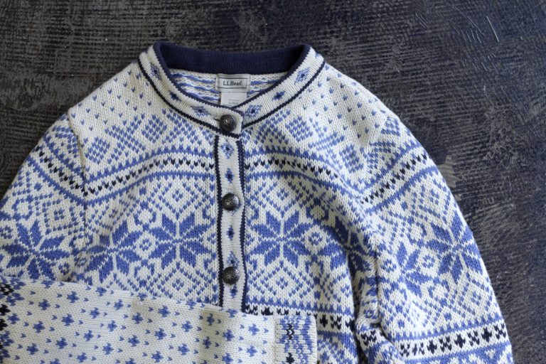 L.L.Bean Nordic Cotton Knit Cardigan
