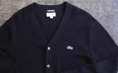 LACOSTE V-Neck Knit Cardigan