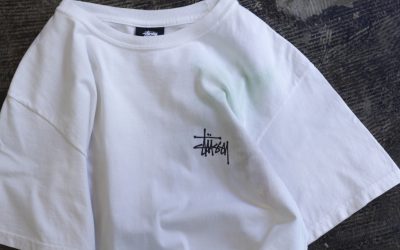 STUSSY Mist Tie Dye Logo T-Shirt
