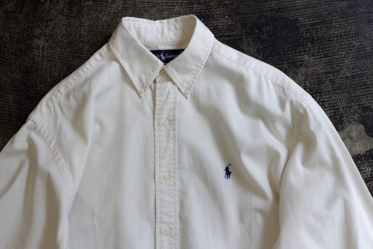 POLO by Ralph Lauren 90’s Embroidery Logo Cotton Shirts “BLAIRE”