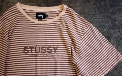 STUSSY Border Logo T-Shirts