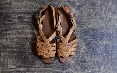 Vintage Leather Woven Sandal