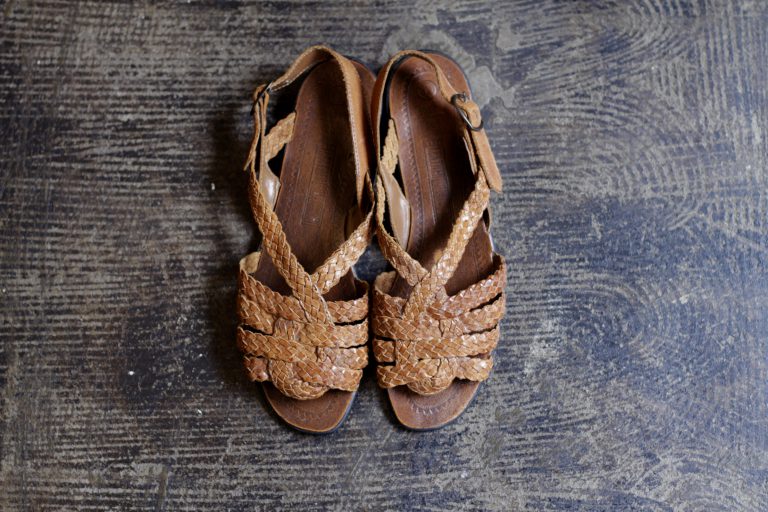 Vintage Leather Woven Sandal