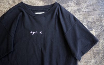 agnes b. Vintage 90’s Logo T-Shirt Made in FRANCE