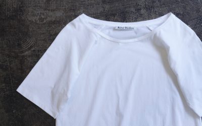 Acne Studios White Cotton T-Shirts
