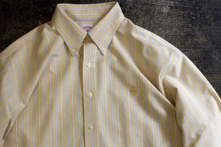 Brooks Brothers Embroidery Logo Supima Cotton Stripe Shirt