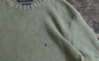 POLO by Ralph Lauren 90’s Embroidery Logo Cotton Knit