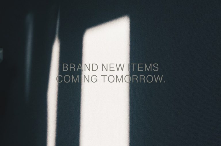 BRAND NEW ITEMS COMING TOMORROW.