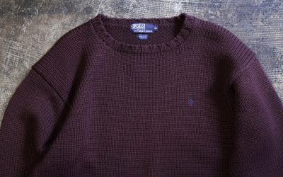 POLO by Ralph Lauren Old Embroidery Logo Wool Sweater