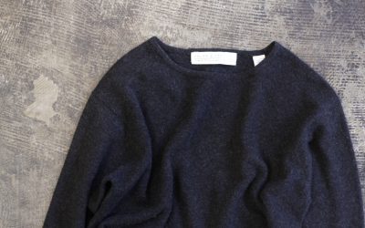 VALERIE STEVENS Vintage Two Ply Cashmere Crew Neck Sweater