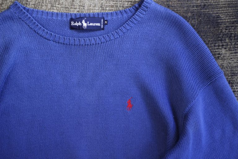 POLO by Ralph Lauren 90’s Embroidery Logo Cotton Knit