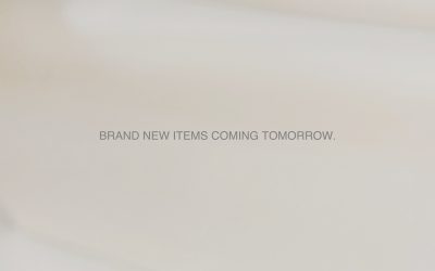 Brand New Items Coming Tomorrow.