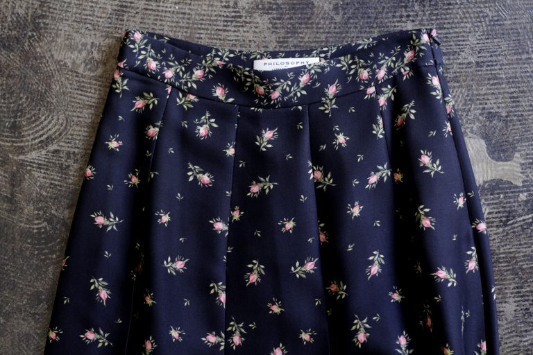 PHILOSOPHY DI LORENZO SERAFINI Flower Print Long Skirt