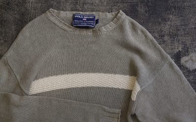 POLO SPORT 90’s Linen×Cotton Line Knit