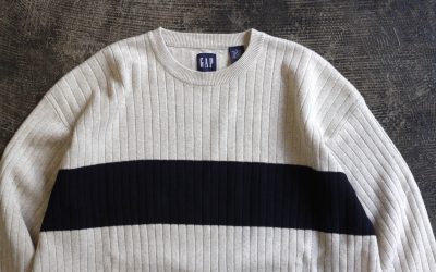 OLD GAP 90’s Line Cotton Knit