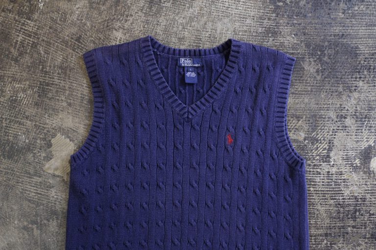 POLO by Ralph Lauren 90’s Cable Cotton Knit Vest