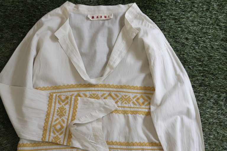 MARNI Embroidery Tunic Blouse