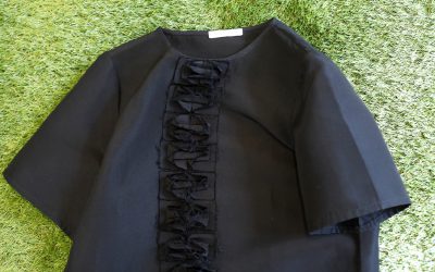 J.W. ANDERSON Silk×Cotton Frill Top