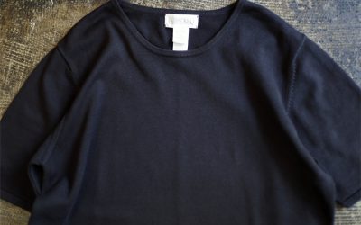 LAND’S END 90’s Half Sleeve Cotton Knit Top