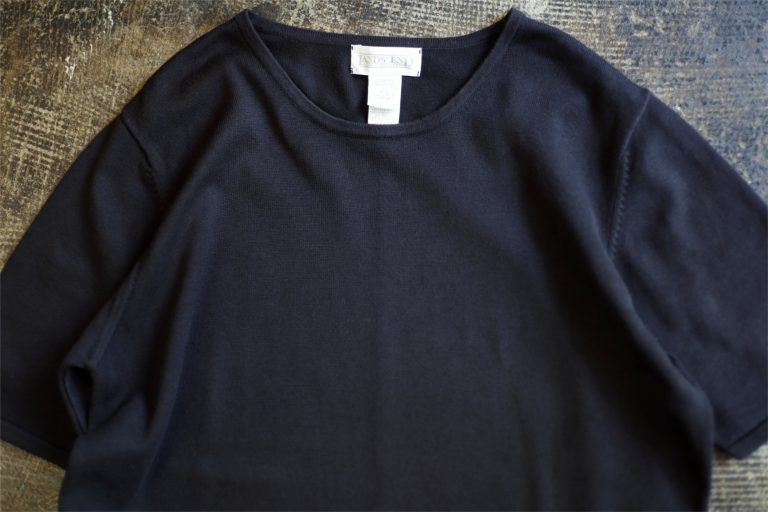 LAND’S END 90’s Half Sleeve Cotton Knit Top
