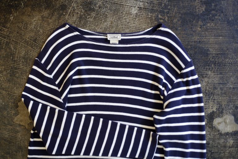 OLD L.L.Bean Long Sleeve Border T-Shirt