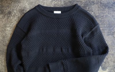 S.N.S. HERNING Bubble Pattern Fisherman Sweater