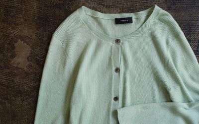 THEORY “MINT” Crew Neck Cardigan