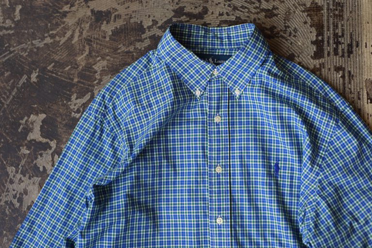 POLO by Ralph Lauren OLD 90’s Embroidery Pony Check Shirts