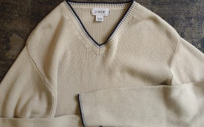 J.CREW OLD V-Neck Line Cotton Knit