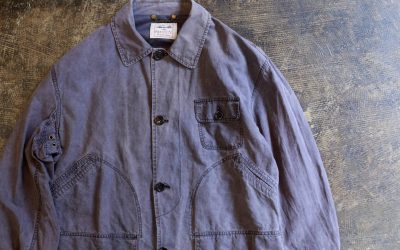 SEVENTY Vintage 80s Linen Hunting Coverall Jacket