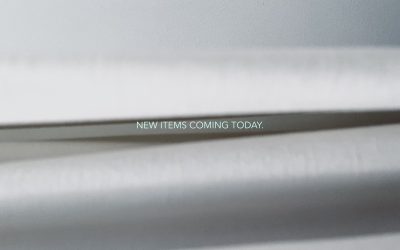 New Items Coming Today.